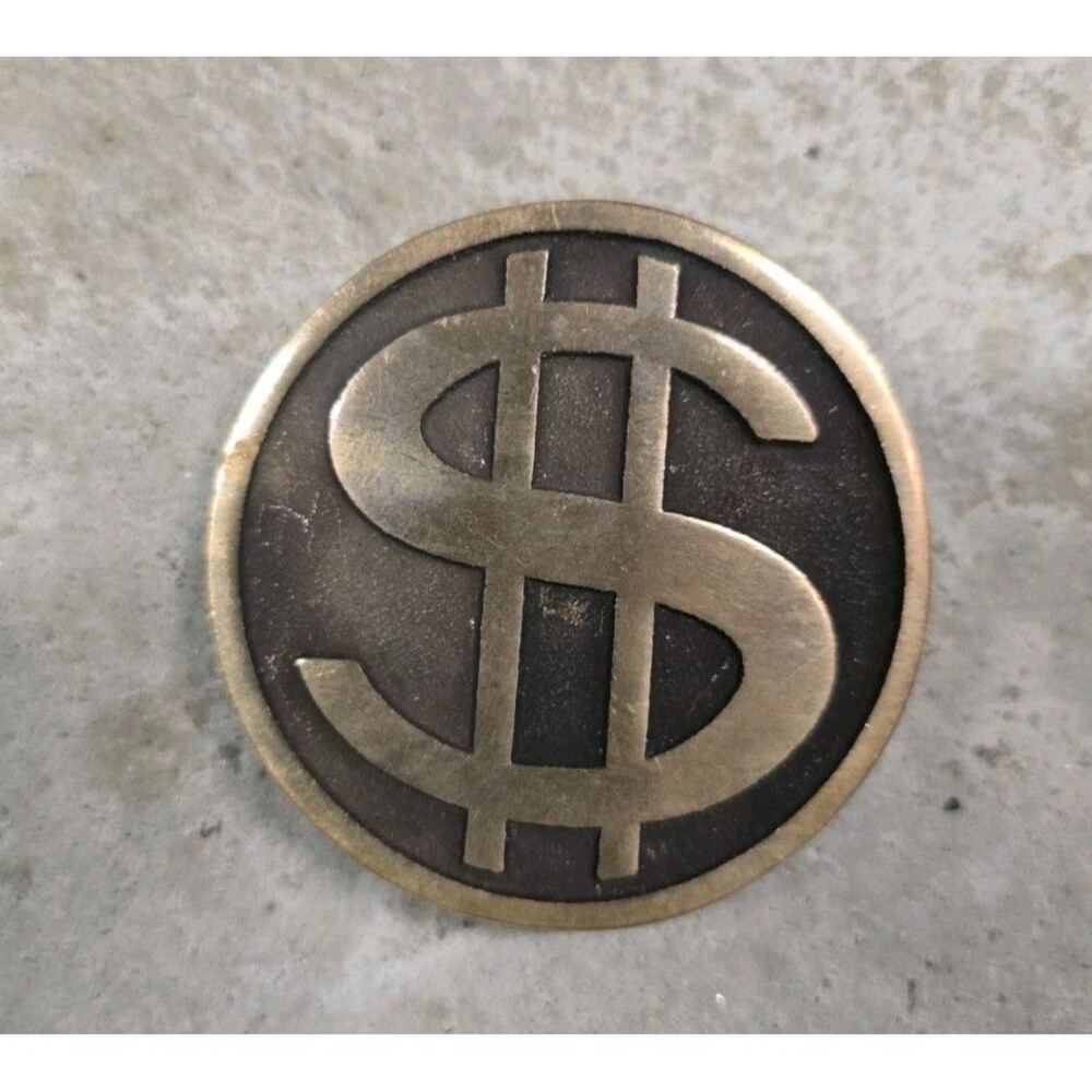 Ultimate Buckle UB Company Vintage $1 Dollar Sign Belt Buckle